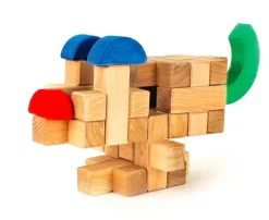 Bauspiel + Blokken, 12 Stuks