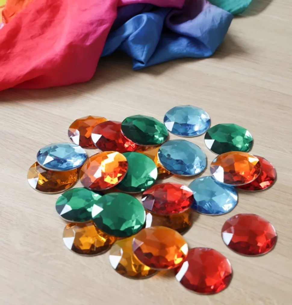 Bauspiel Glitterstenen XL, 25 Stuks