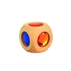 Bauspiel Grote Houten Dobbelsteen, 1 Stuks