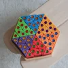 Bauspiel Houten Driehoekige Blokjes Met Glittersteentjes, 54 Stuks