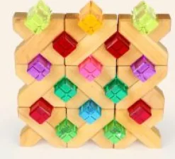 Bauspiel Lucent Cubes XL, 24 Stuks