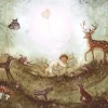 BijdeHansje Ansichtkaart Babydream