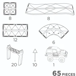 Cleverclixx Race Track Intense, 65 Stuks