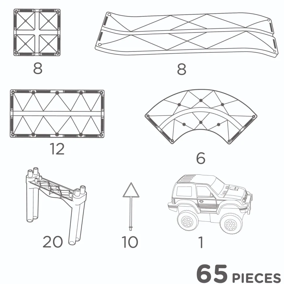 Cleverclixx Race Track Intense, 65 Stuks