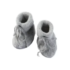 Engel Natur - Slofjes Van Wolfleece, Grey Melange