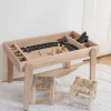 Furnitique - Handgemaakte Eikenhouten Speeltafel