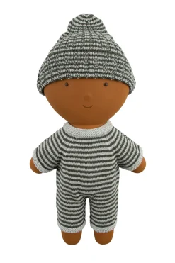 Gommu Beanie Donkergroen Met Cream