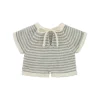 Gommu Onepiece Kort, Lichtgrijs Met Creme