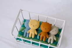 Gommu Pocket Furniture, Ledikant Groen Gestreept