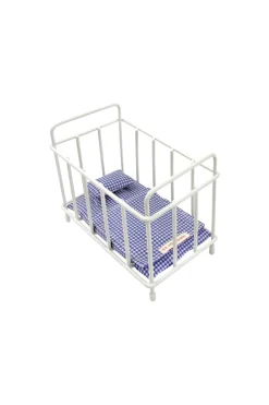 Gommu Pocket Furniture, Ledikant Blauw Geruit