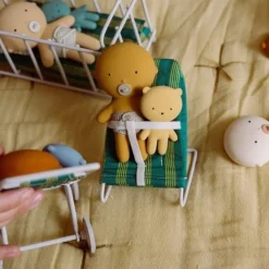 Gommu Pocket Furniture, Wippertje Groen Gestreept