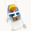 Gommu Poppenwagen, Blauw Geruit
