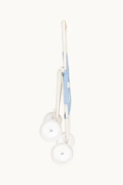 Gommu Poppenwagen, Blauw Geruit