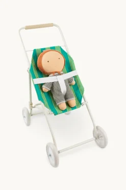 Gommu Poppenwagen, Groen Gestreept