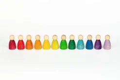Grapat 12 Houten Nins Poppetjes