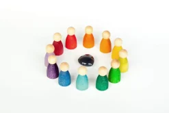 Grapat 12 Houten Nins Poppetjes