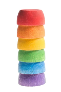 Grapat Bakjes (gekleurd), 6 Stuks