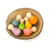 Grapat Houten Baby Nins Poppetjes In Schaaltje