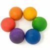 Grapat, Houten Ballen Regenboogkleur