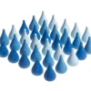 Grapat Mandala Regendruppels (blauwtinten), 36 Stuks