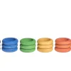 Grapat Ringen (gekleurd), 18 Stuks