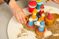 Grapat Seizoenstafel Zomerset, Houten Nins Poppetjes, Schijfjes, Ringen En Bakjes