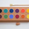 Grennn Waterverfhouder Met Verf, 12 Kleuren