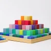 Grimm's Blokken Piramide, 100 Stuks Groot