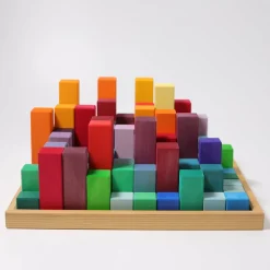 Grimm's Blokken Piramide, 100 Stuks Groot