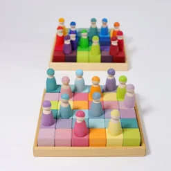 Grimm's Blokkenset Pastel, 36 Stuks