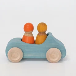 Grimm's Cabrio Blauw Met Twee Poppetjes