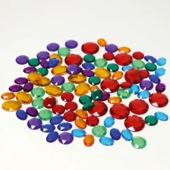 Grimm's Glitterstenen Klein, 100 Stuks