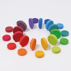 Grimm's Regenboog Munten Twee Formaten, 24 Stuks
