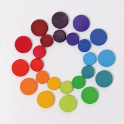 Grimm's Regenboog Munten Twee Formaten, 24 Stuks
