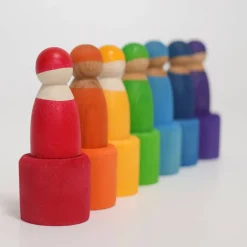 Grimm's Regenboogvriendjes In Bakjes, 7 Stuks