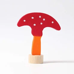 Grimm's Steker Paddestoel Oranjerood