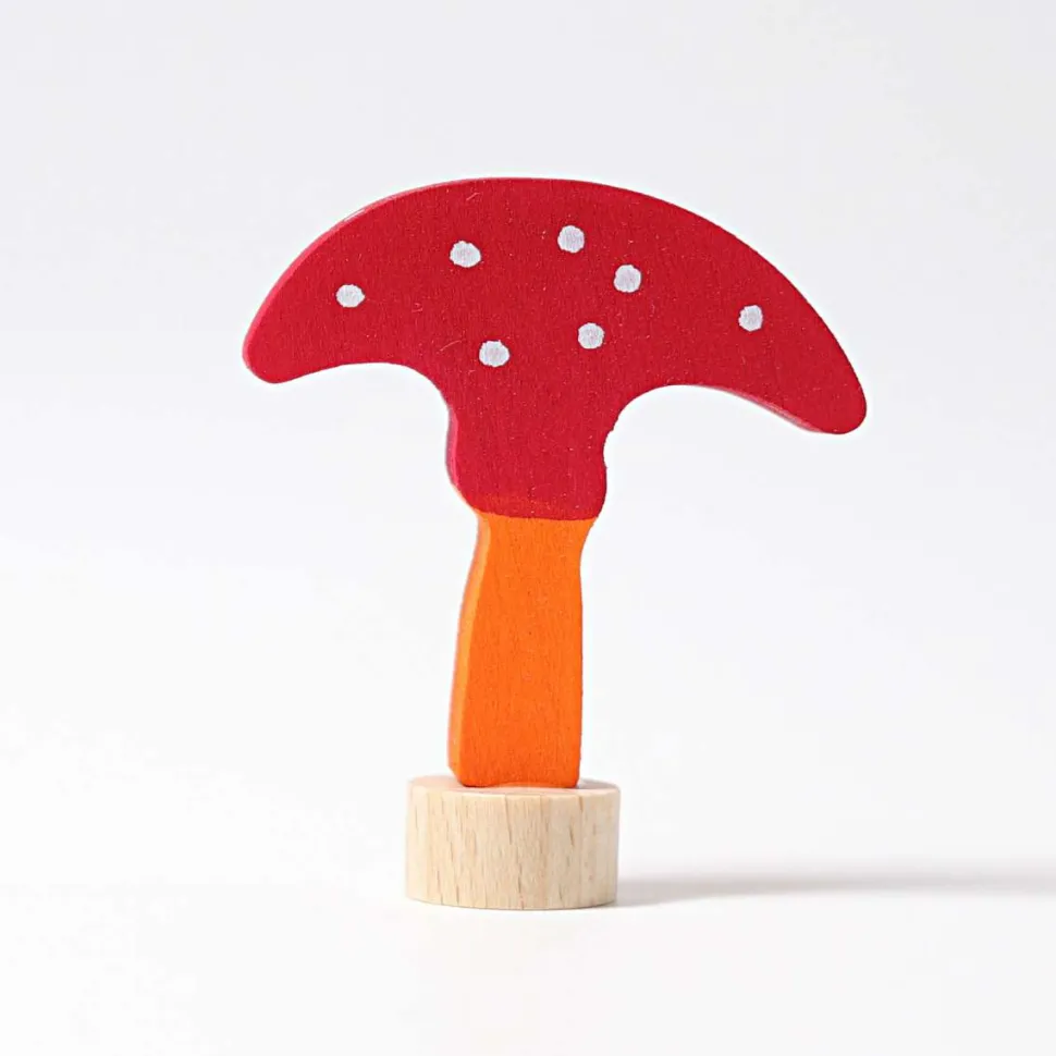 Grimm's Steker Paddestoel Oranjerood