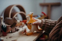 Holztiger Kangoeroe Met Baby Van Hout