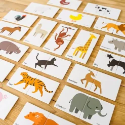 Learn & Grow Magnetische Tegel Toppers, Dieren Duo Puzzelset 40 Stuks
