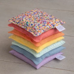 Little Botanic Label - Sensorische Pittenzakjes Pastel + Super Confetti, 7 Stuks