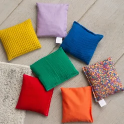 Little Botanic Label - Sensorische Pittenzakjes Regenboog + Confetti, 7 Stuks