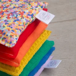 Little Botanic Label - Sensorische Pittenzakjes Regenboog + Super Confetti, 7 Stuks