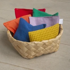 Little Botanic Label - Sensorische Pittenzakjes Regenboog, 6 Stuks