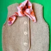 Luka Luna Bandana Roze Met Rode Hartjes