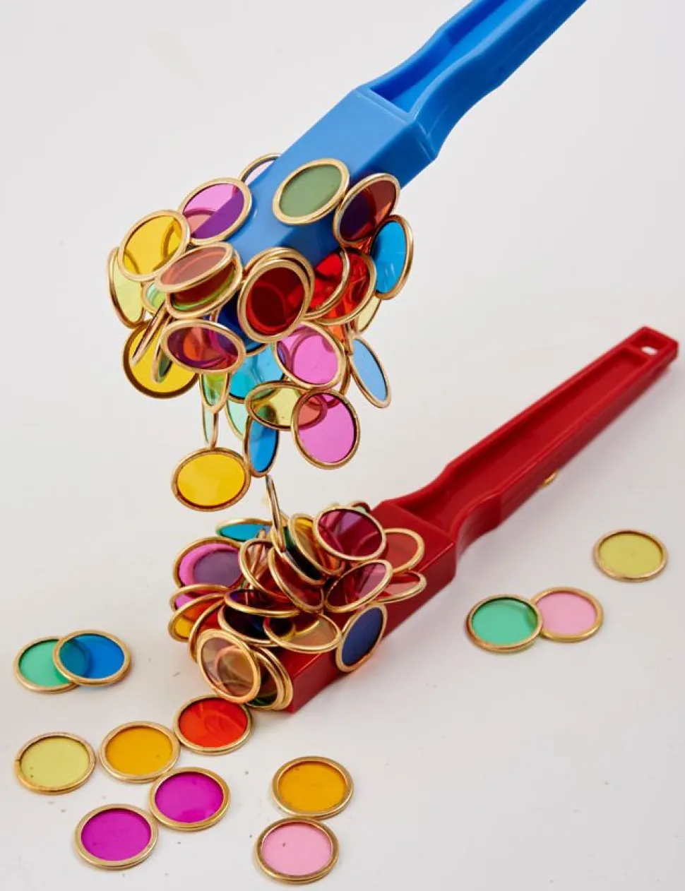Magnetische Toverstokjes (rood En Blauw) Met Fishes, 100 Stuks