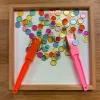 Magnetische Toverstokjes (oranje En Roze) Met Fishes, 100 Stuks