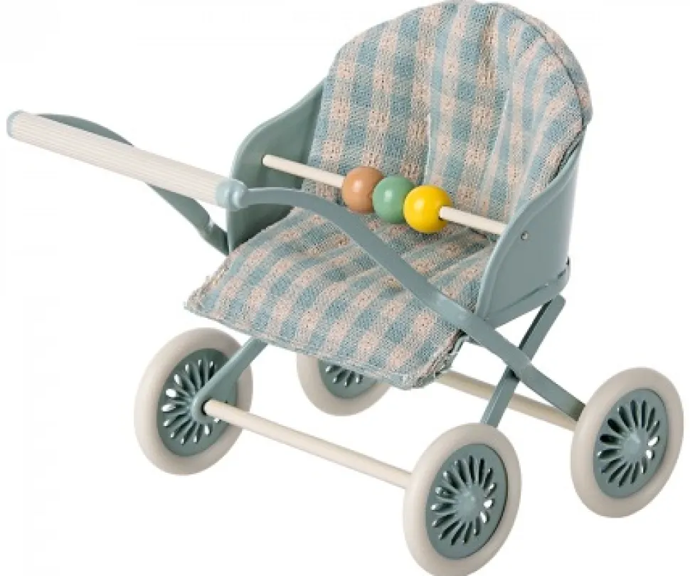 Maileg Kinderwagen, Mint (size Muis)