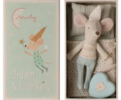 Maileg Tooth Fairy Jongens Muis Met Tandenblikje (stippeltjes Op Lijfje)