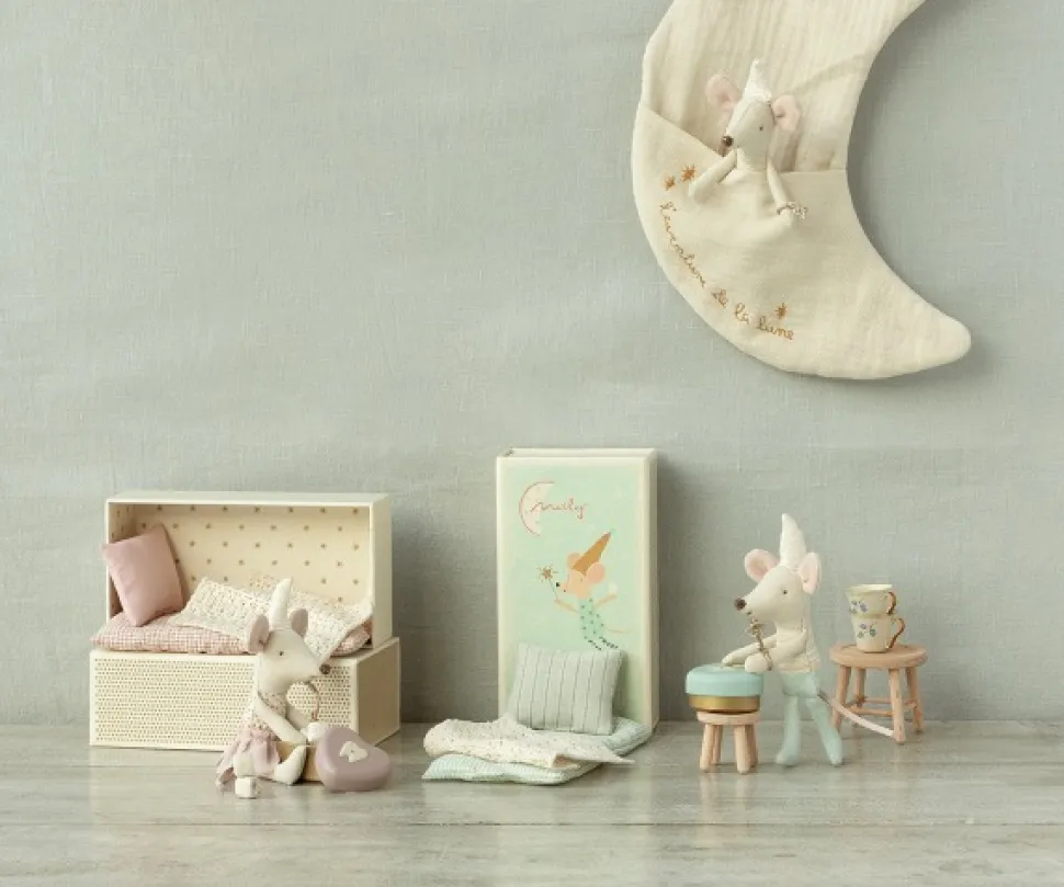 Maileg Tooth Fairy Jongens Muis Met Tandenblikje (stippeltjes Op Lijfje)