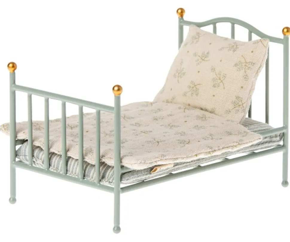 Maileg Vintage Spijlenbed Mint (size Muis)